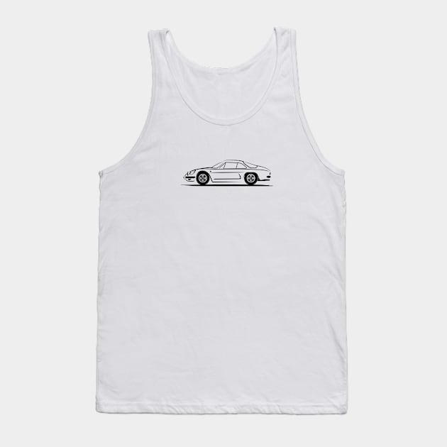 Renault Alpine A110 Black Tank Top by PauHanaDesign